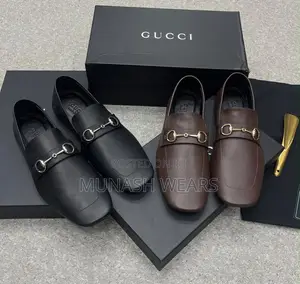 Original Gucci Leather Flat Sole Shoe 40-46 Available