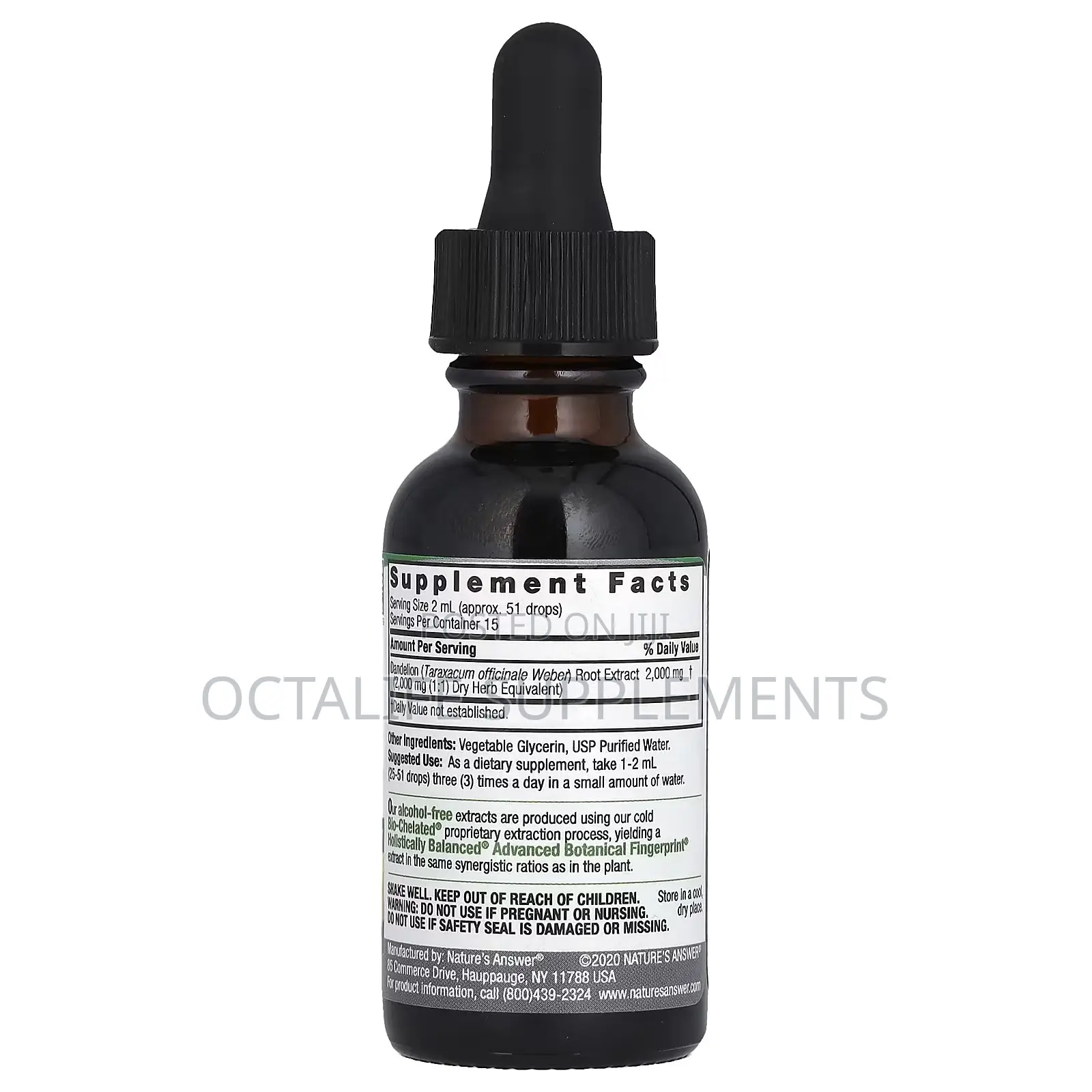 Fluid Extract, Dandelion Root, Alcohol Free, 2,000 Mg, 1 Fl Oz (30 Ml)