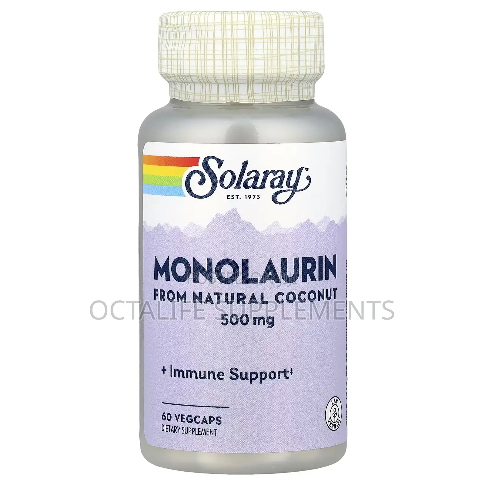Solaray, Monolaurin, 500 Mg, 60 VegCaps