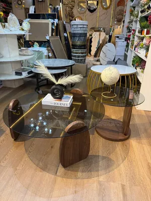 Modern Coffee Center Table With Side Stool