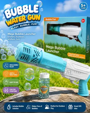 QUALITY LONG BUBBLE WATER GUN(Comes With a Bubble Water)
