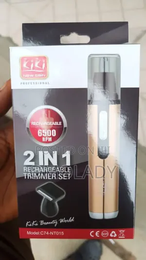 Kiki 2 in 1 Rechargeable Clipper and Nose Trimmer Set