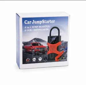 4-in-1 Car Jump Starter With Air Compressor, Power Bank and LED Light