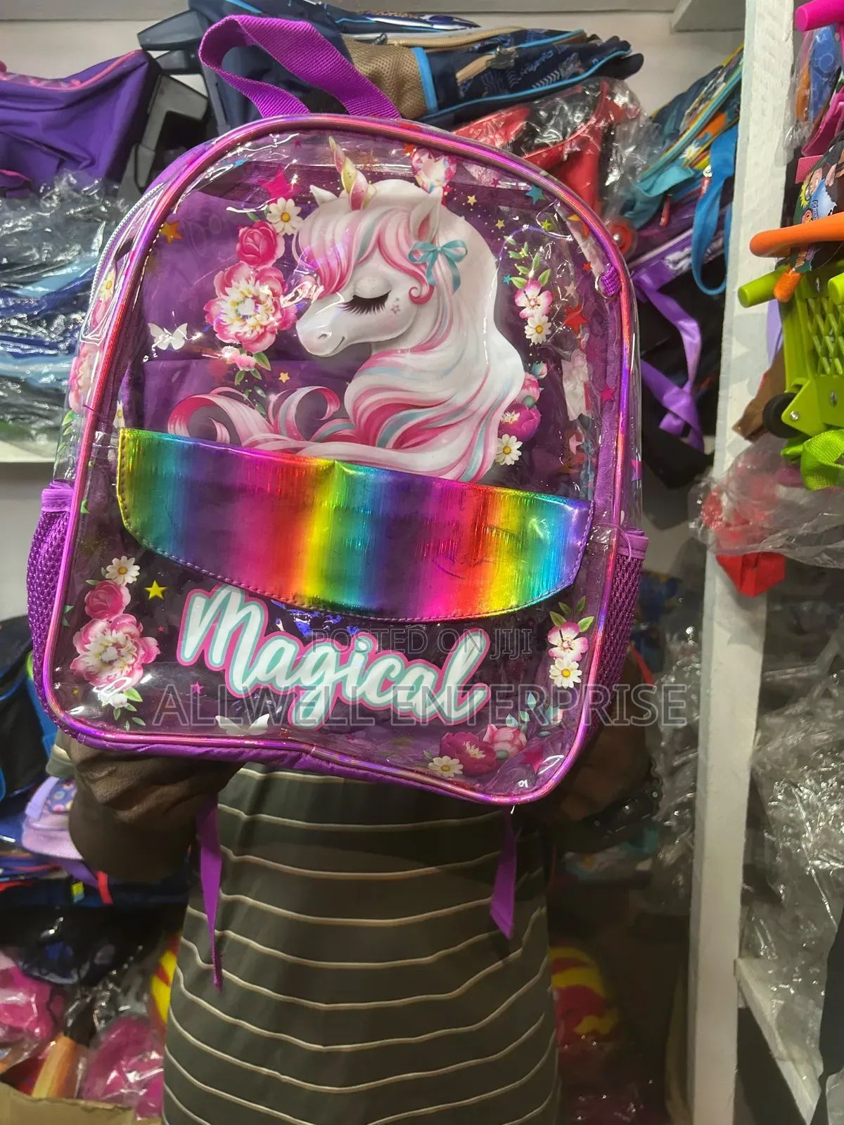Girls Unicorn School Backpack | Magical Rainbow Kids Bag