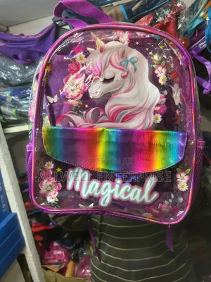 Girls Unicorn School Backpack | Magical Rainbow Kids Bag