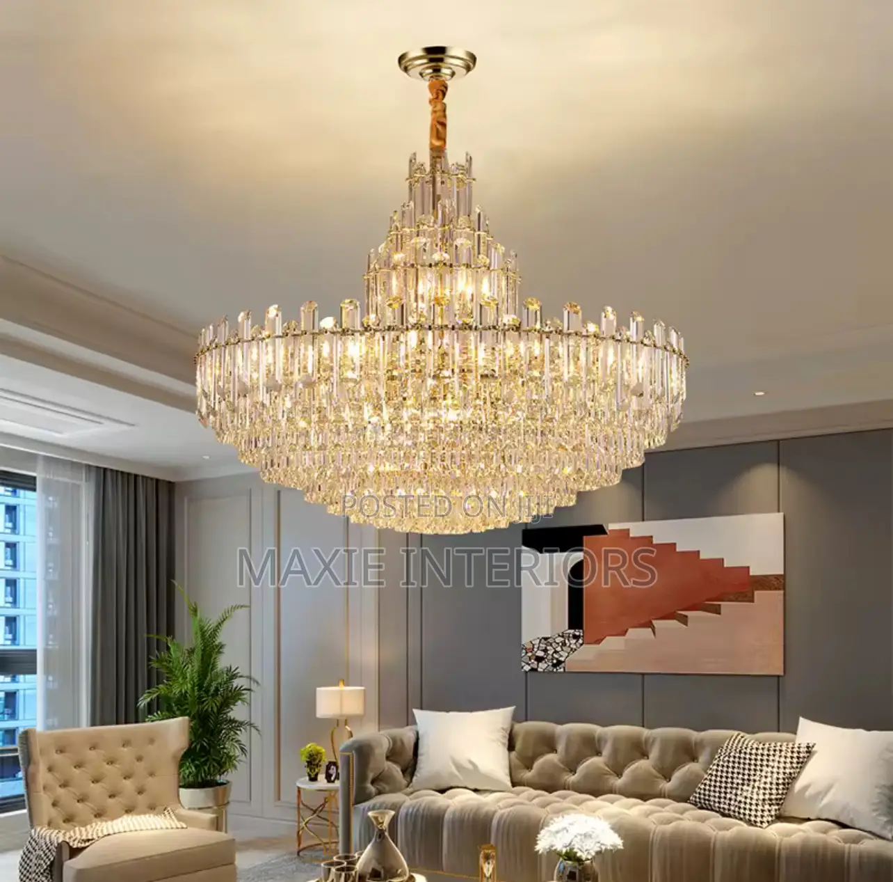 Modern Luxury Design Living Room Crystal Chandelier