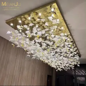 Taiwan Maple Leaf Chandelier Sales Department Sand Table Art Modeling