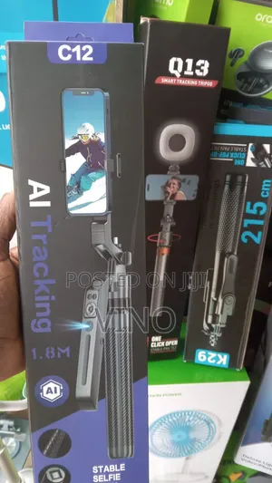 TC12 AI Tracking Selfie Stick Quadrupod