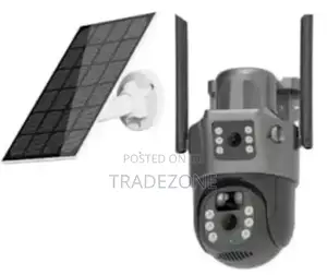 V380 Solar Powered Dual Lens PTZ CCTV Camera