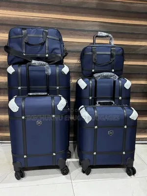 LEFE Vintage-Style Luxury Leather Luggage Set