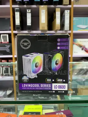 Lovingcool LC-D600 120mm CPU Air Cooler ARGB/RGB – 220W TDP