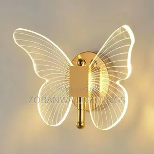 Butterfly LED Wall Lamp Interior Modern Metal Acrylic