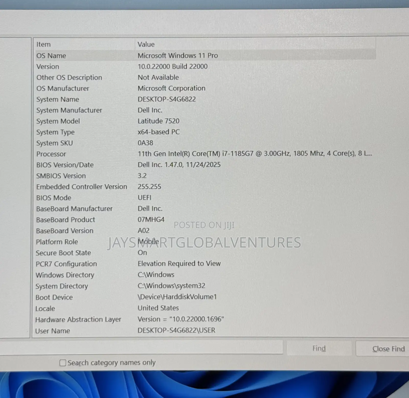 Laptop Dell Latitude 7520 16GB Intel Core i7 SSD 512GB