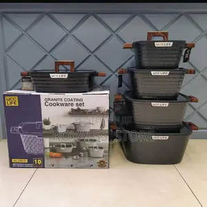 UCC Life 10-Piece Granite Non-Stick Cookware Set