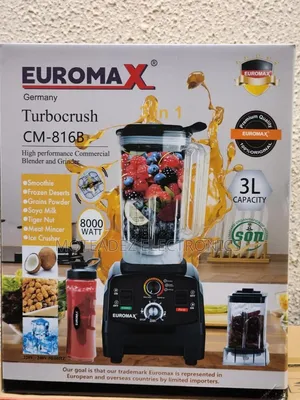 Euromax Germany 8000w Turbo Crush Commercial Blender/Juicer/Grinder