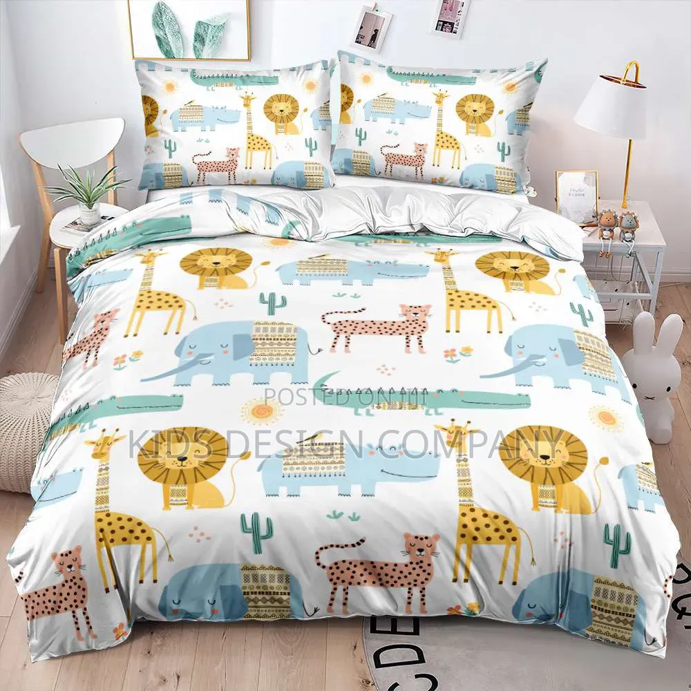 Safari Friends Kids Bedding Set