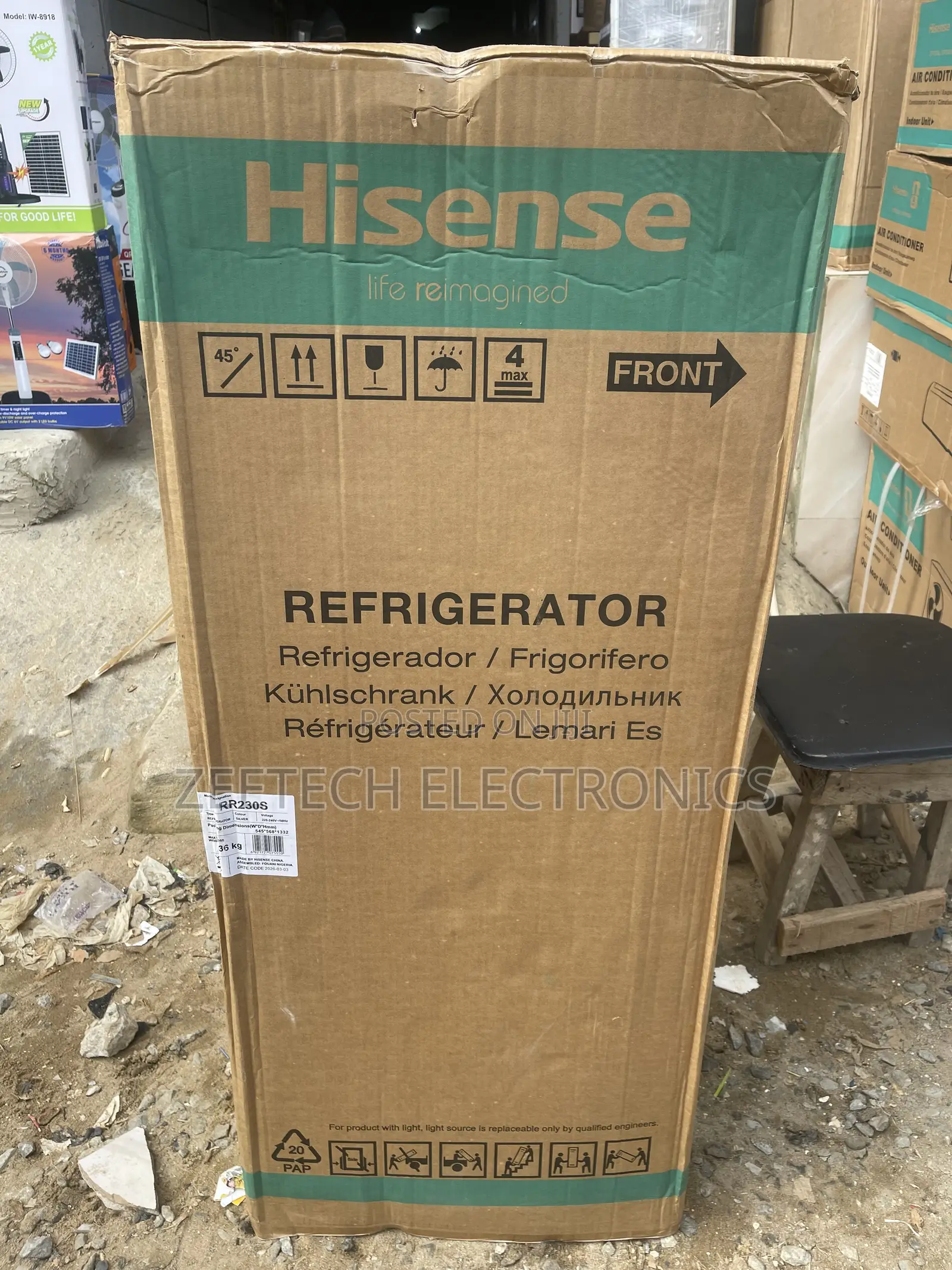 Hisense Single Door Refrigerator