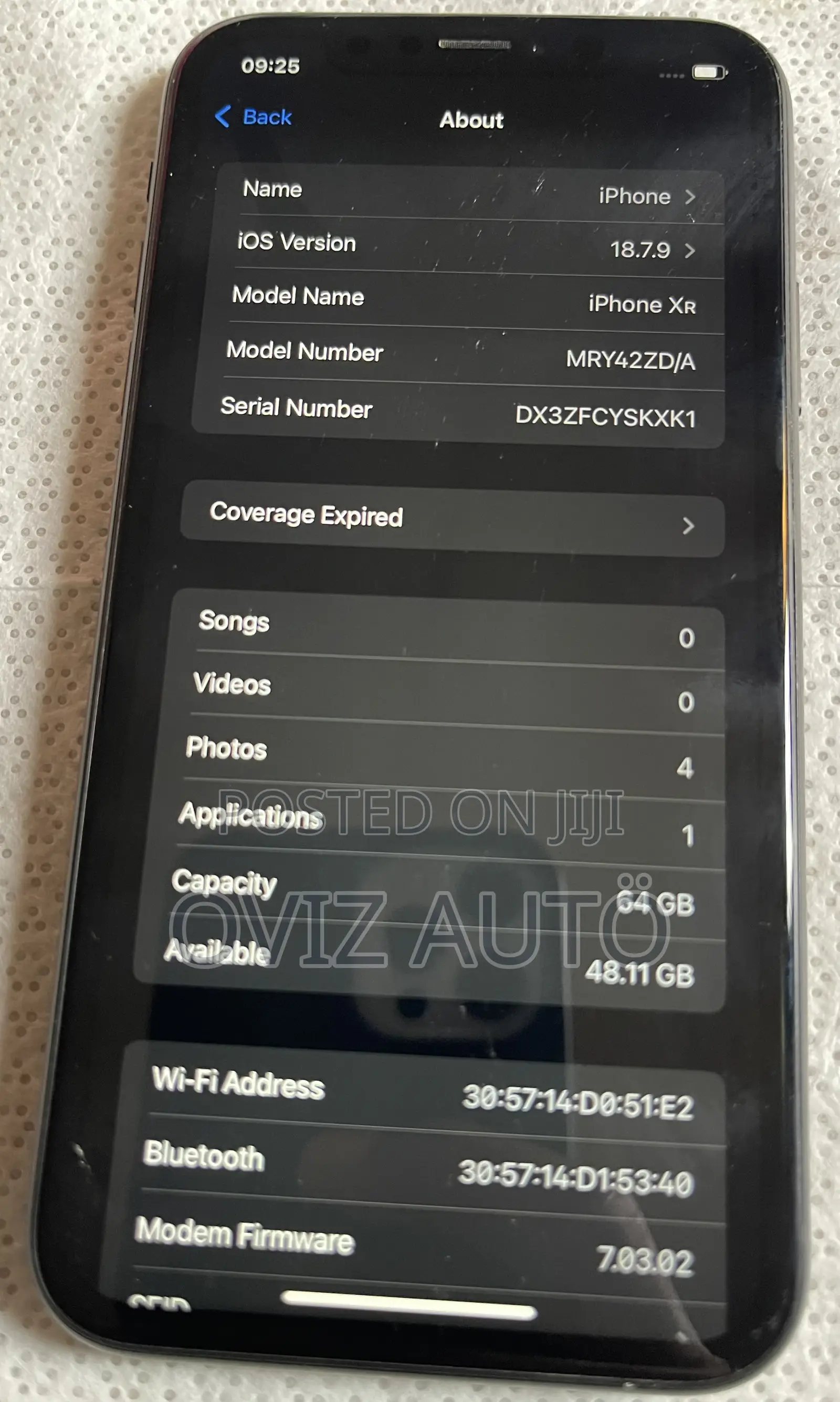 Apple iPhone XR 64 GB Black