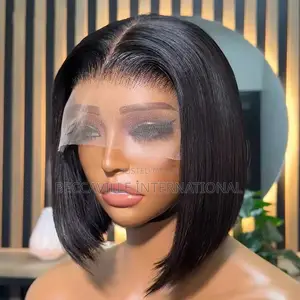 10”full Frontal Factory Made Straight Wig