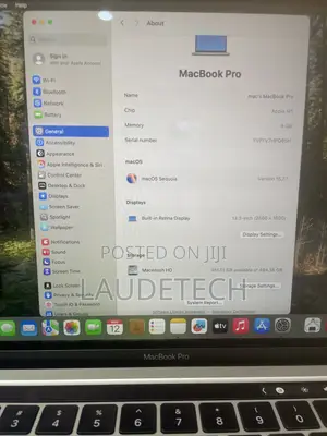 Laptop Apple MacBook Pro 2020 M1 8GB Apple M1 SSD 512GB