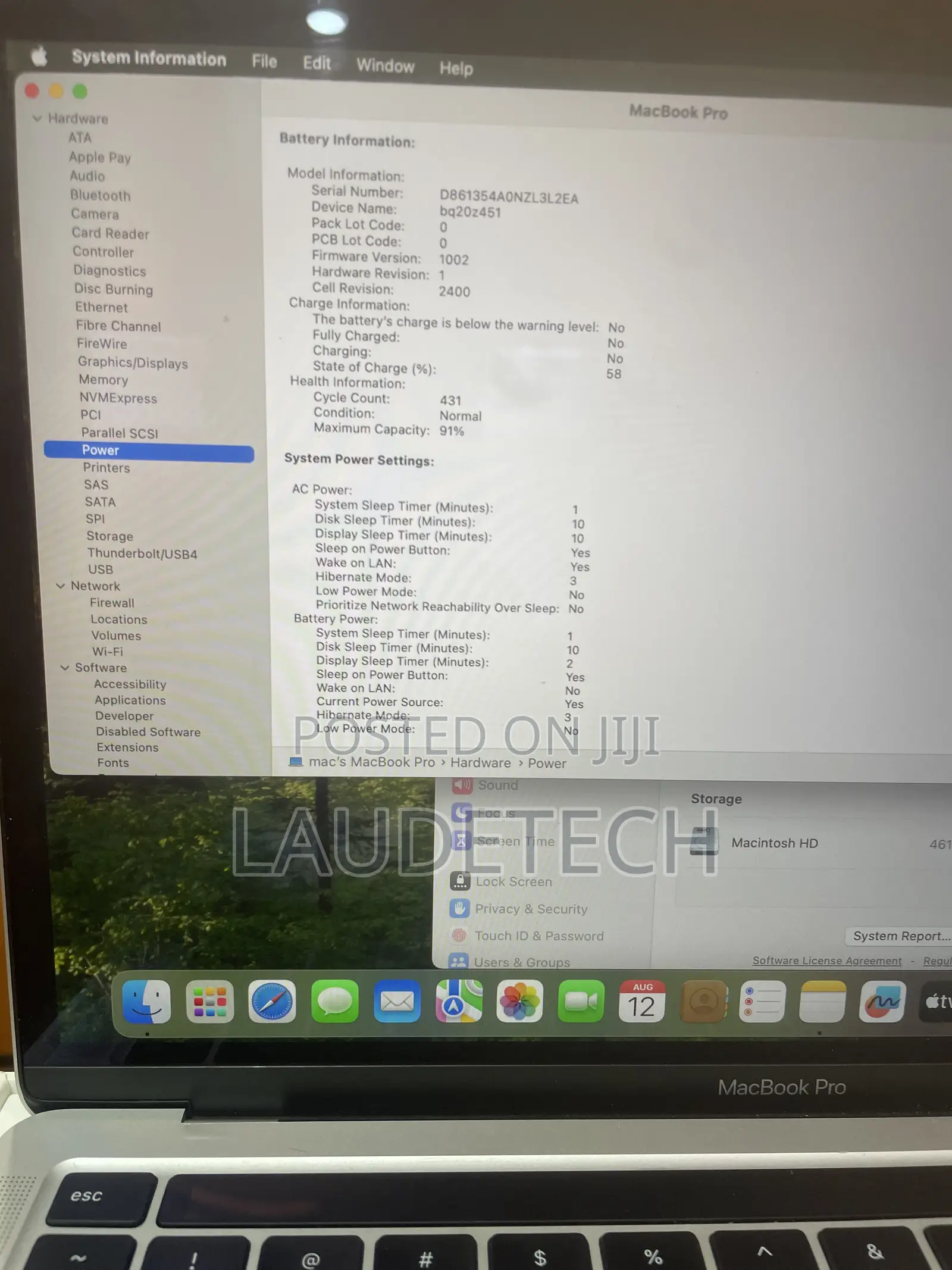 Laptop Apple MacBook Pro 2020 M1 8GB Apple M1 SSD 512GB
