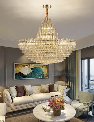 Luxury Crystal Chandelier Villa Chandelier for Living Room Ceiling