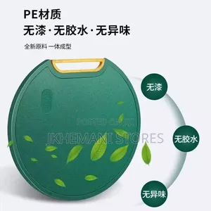 1pc Non Stick Round Green Kitchen Chopping Board