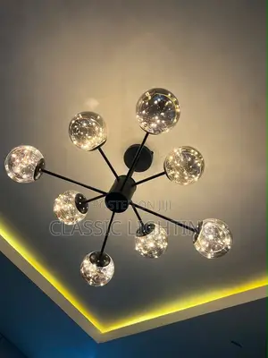 Nordic Magic Bean Galss Chandelier Restaurant Light Glass Ball Pendant