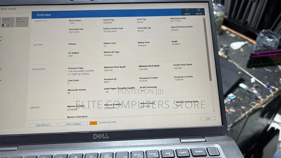 Laptop Dell Latitude 7320 32GB Intel Core i7 SSD 512GB