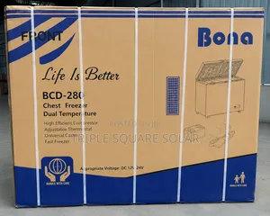 Bona 280L DC Solar Chest Freezer 12v/24v