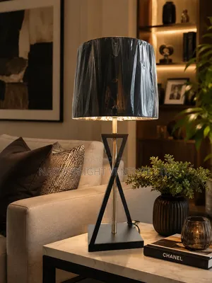 Bedroom Lamp Shining Black