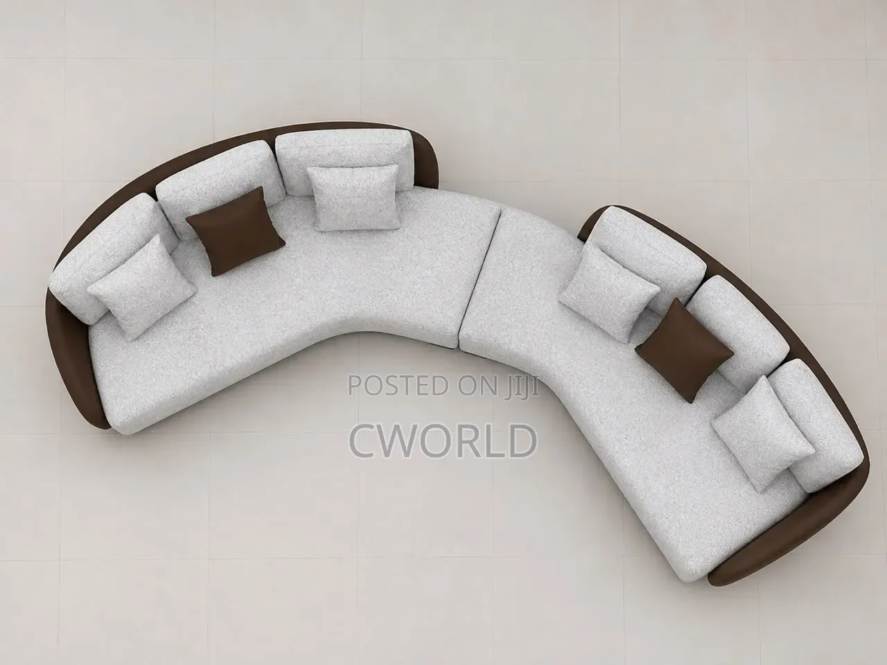 Modern Curved Corner Sofa - Imported