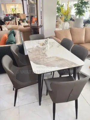 6 Seater Timeless Marble Dining.