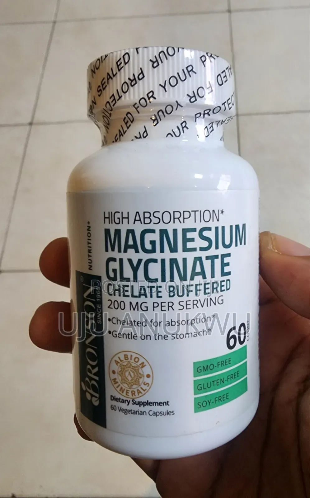 Bronson High Absorption Magnesium Glycinate Chelate Buffered -200mg
