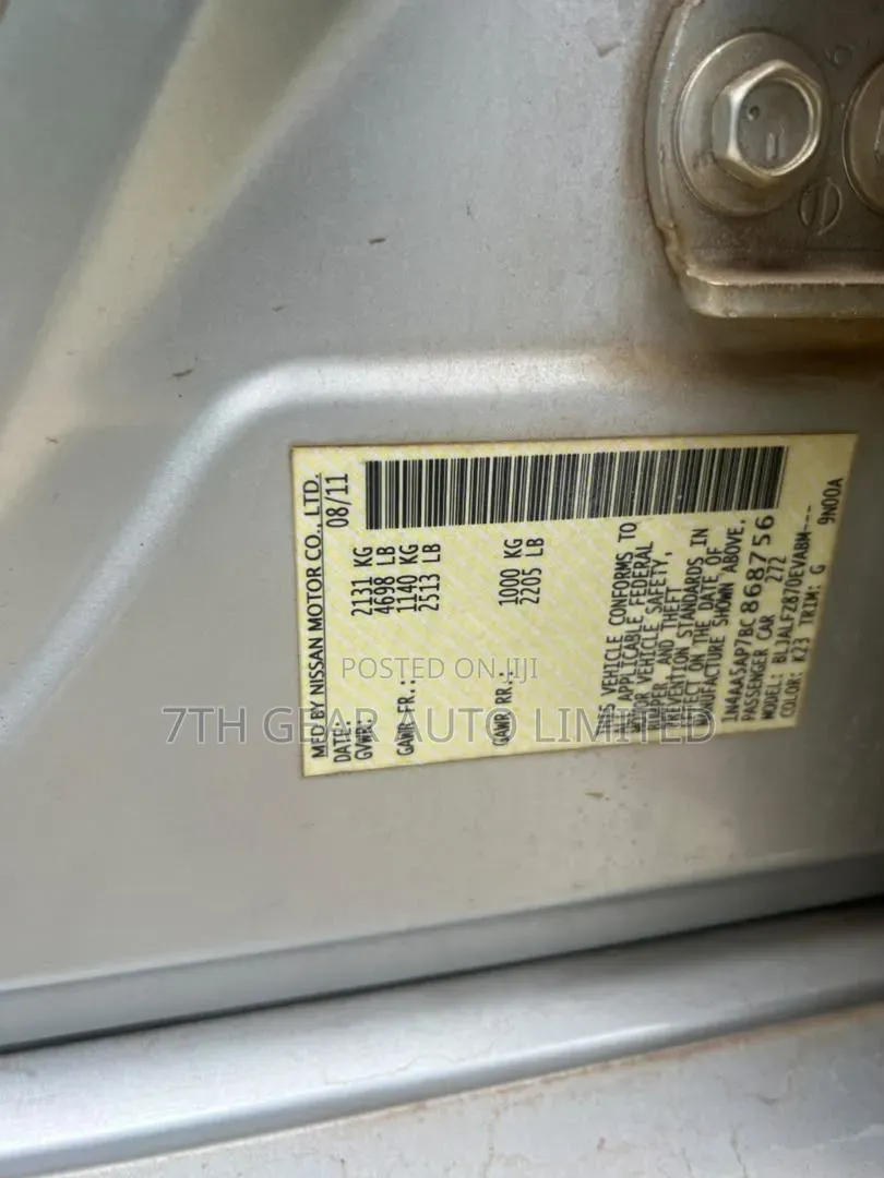 Nissan Maxima 2012 Silver