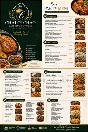 Outdoor Catering • Buffet • Small Chops • Event Catering