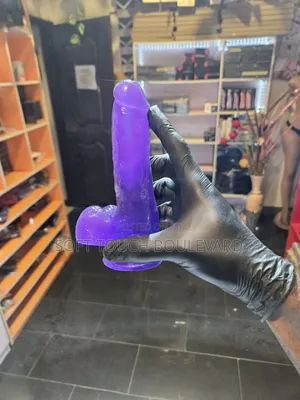 Purple Large Jelly Dildo – Flexible Personal Wellness Toy