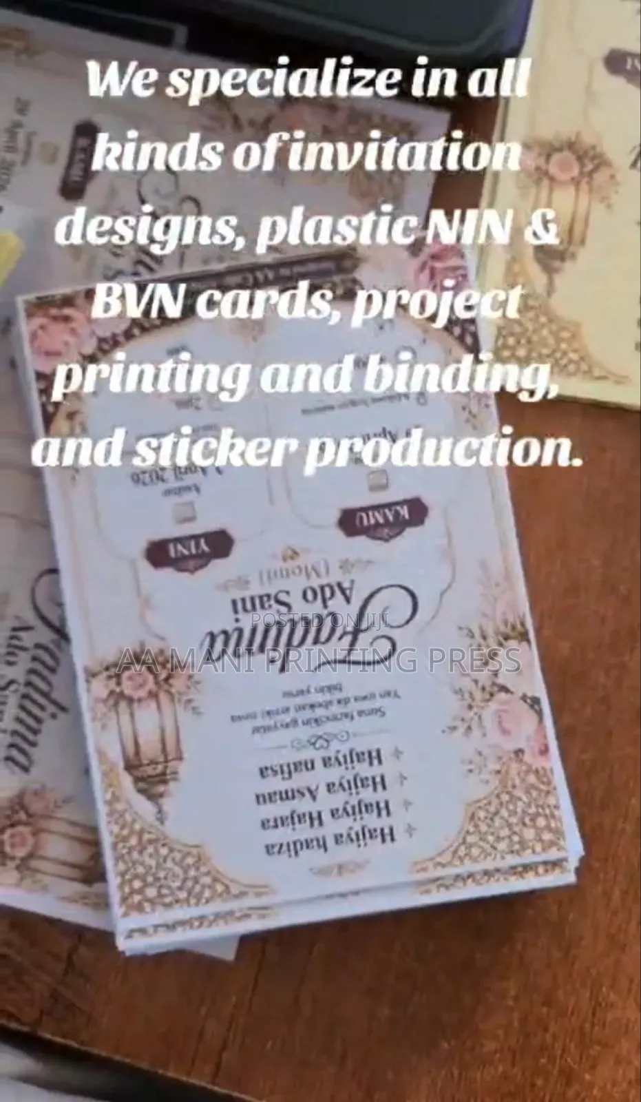 Premium Quality Personalized Invitation Cards Printing