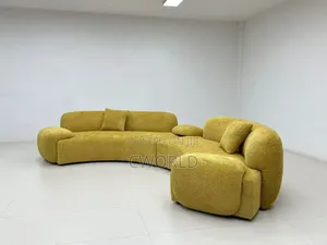 Curved Bouclé Sectional - Imported