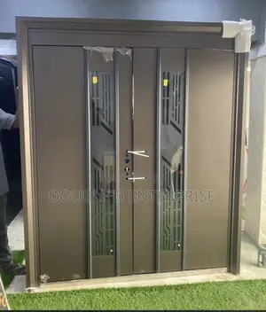 5ft Glass Security Steel Doors
