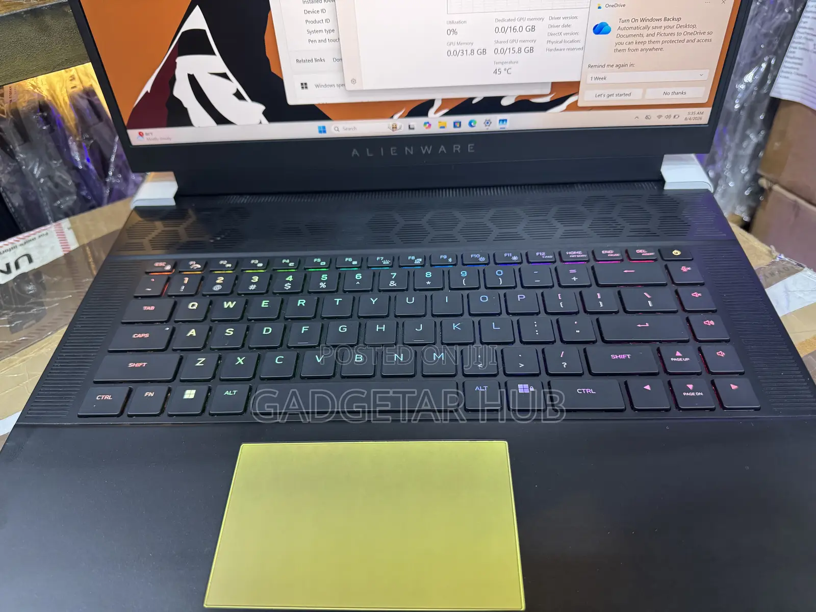 Laptop Dell 32GB Intel Core i9 SSD 1T
