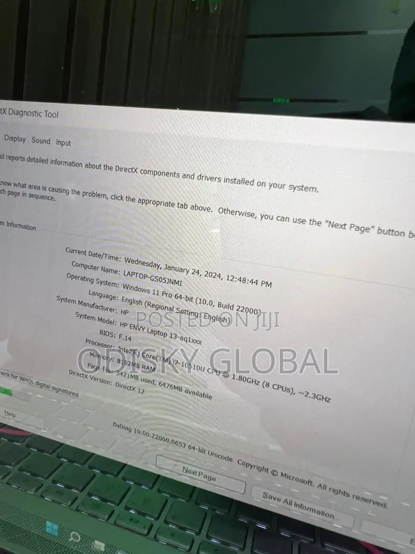 Laptop HP Envy 13 8GB Intel Core i7 SSD 512GB