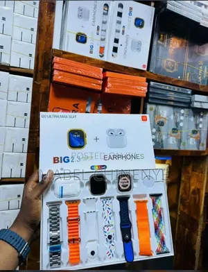 Smart Watch With Earpod ( I20 Ultra Max Suit 10-in-1 Smartwatch Combo
