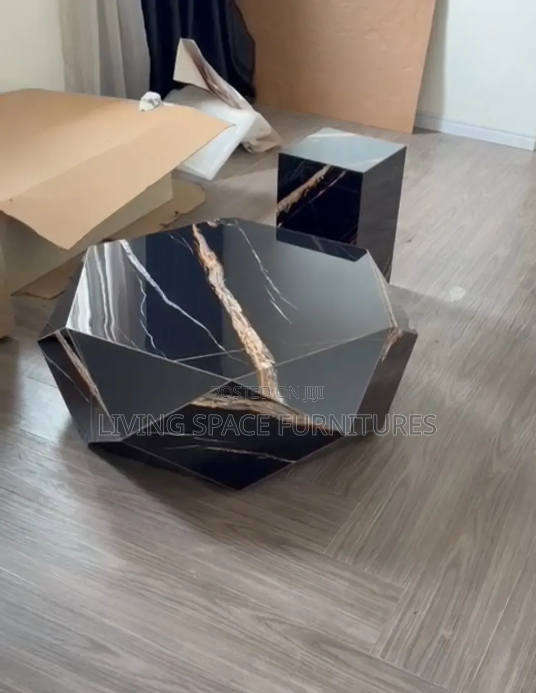 Marble Coffee Table 2in1 Set