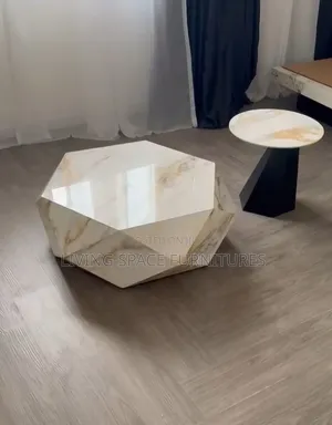 Marble Coffee Table 2in1 Set