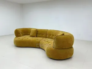 Curved Tufted Modular Sofa - Imported
