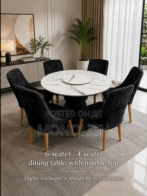 6/4 Seater Dinning Table With Marble Top