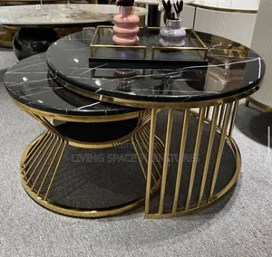 Luxury Marble Coffee Table Set