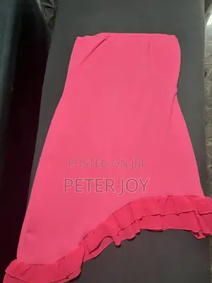 Beautiful Pink Sparkly Ruched Long Sleeve Gown