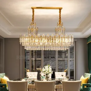 Led Luxury Light Fixture Lustre Crystal Ceiling Chandelier